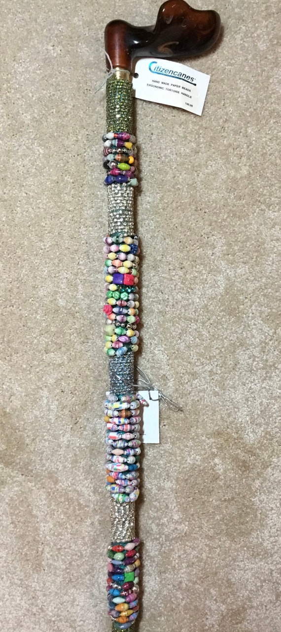 beaded cane
