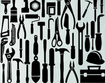 Tools Svg Bundle, Tools Png Bundle, Tools Clipart, Tools Cut Files For Cricut, Tools Silhouette. Machine Tools Svg, Workers Tools Svg,Png