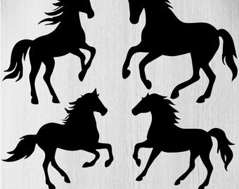 Horse Svg Bundle, Horse Png Bundle, Horse Clipart, Horse Silhouette, Running Horse Svg, Horse Cut Files For Circut, Outline Horse Svg,Png