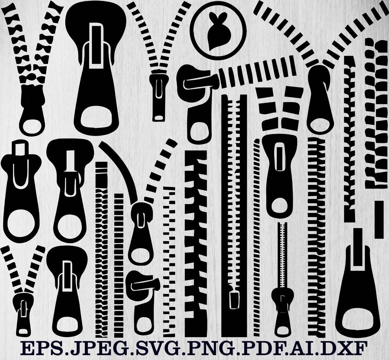 Zip Svg Bundle, Zip Png Bundle, Zip Clipart, Zipper Svg, Zip Cut Files ...