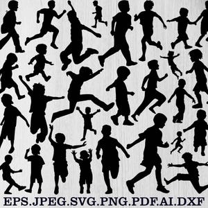 Running Svg Bundle, Boy Runner Svg, Child Svg, Boy Running Clipart, Boy Running Silhouette, Boy Runner Cut Files For Circut, Running Svg,Png