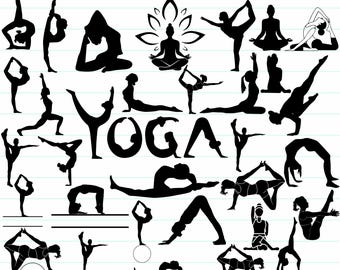 Yoga Svg Bundle, Yoga Mom, Yoga Silhouette, Yoga Png, Yoga Pose Silhouette, Yoga Svg Cutting Files, Meditation Svg, Yoga Clipart, Yoga Pose.