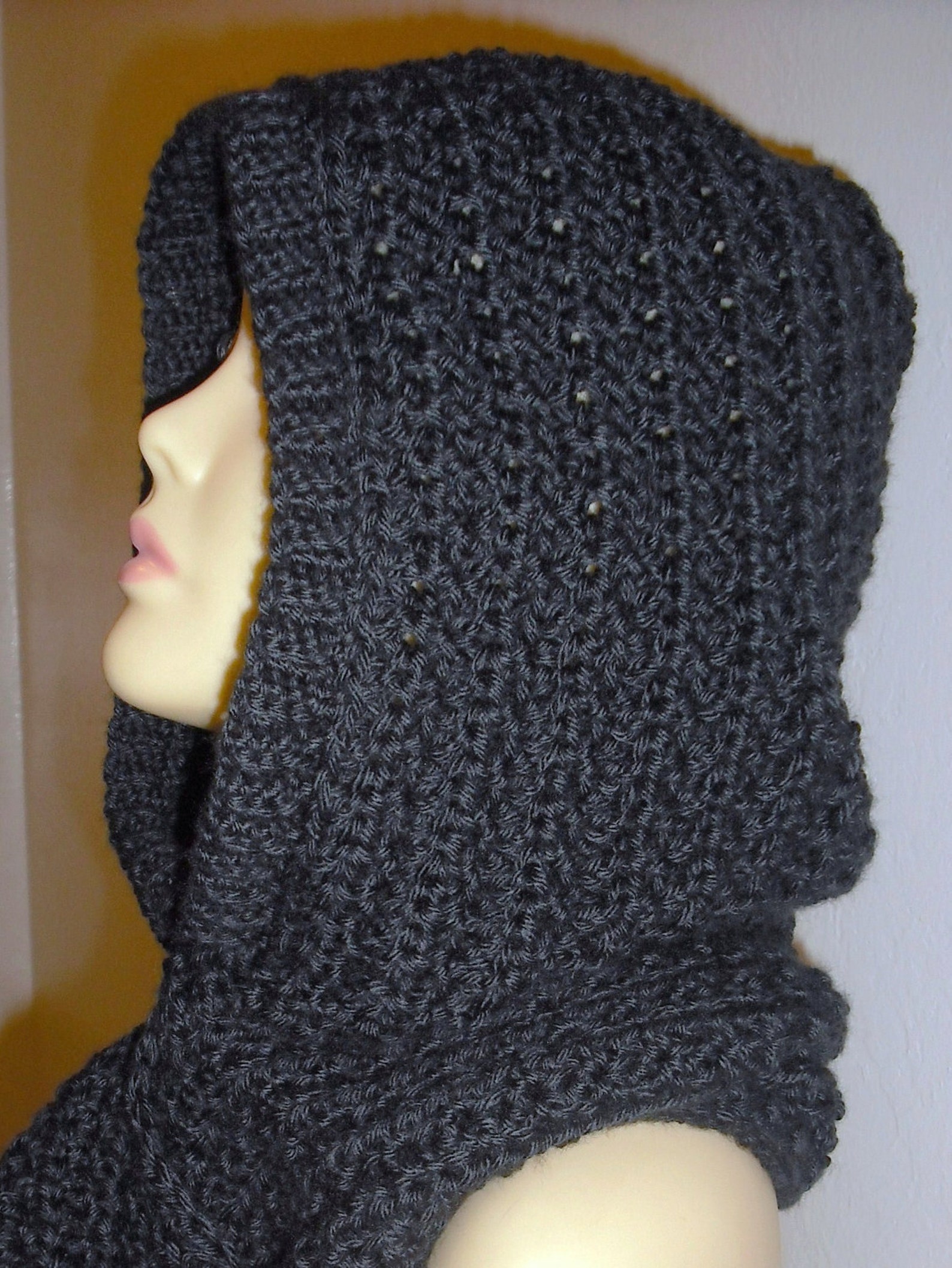 Hooded Scarf Crochet Pattern Automatic Download Etsy