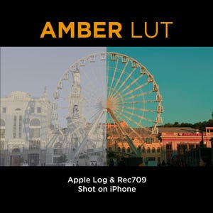 Apple Log & Rec709. Amber Lut. iPhone 15 Pro+. Film Simulation. Professional Color Grading VideoLut filetype: .cube for Apple LOG or Rec709.