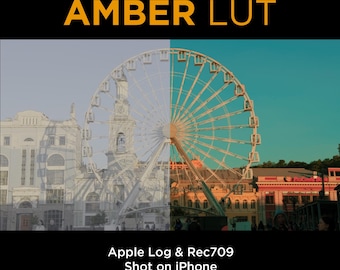 Apple Log & Rec709. Amber Lut. iPhone 15 Pro+. Film Simulation. Professional Color Grading VideoLut filetype: .cube for Apple LOG or Rec709.