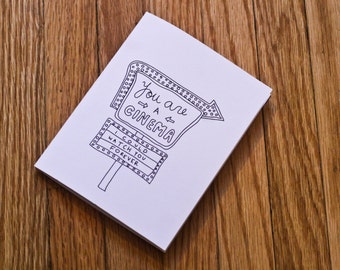 Printable Greeting Card - You Are A Cinema. I Could Watch You Forever