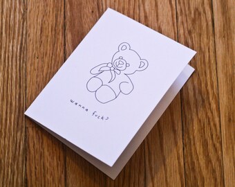 Printable Greeting Card - Wanna F%ck