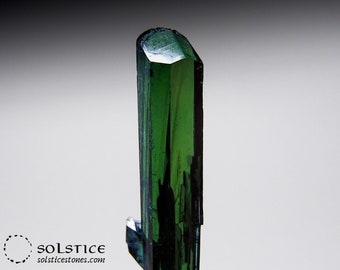 Bright Green VIVIANITE Crystal Point, High Quality, Raw Terminated Specimen, Mineral Collection || Ethically Sourced || solsticestones.com