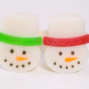 Snowman Soap,  Christmas Soap, Soap Favors, Soap for Kids, Dessert Soap, Novelty Soap, Teacher Gifts, Kids Stocking Stuffer