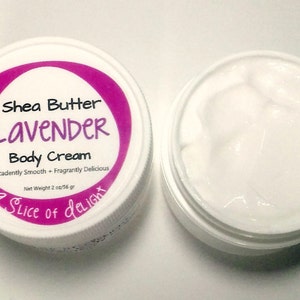 Lavender Shea Butter Body Cream, Lavender Essential Oil , Body Cream, Shea Butter Cream, Moisturizer, Gift for Her image 2