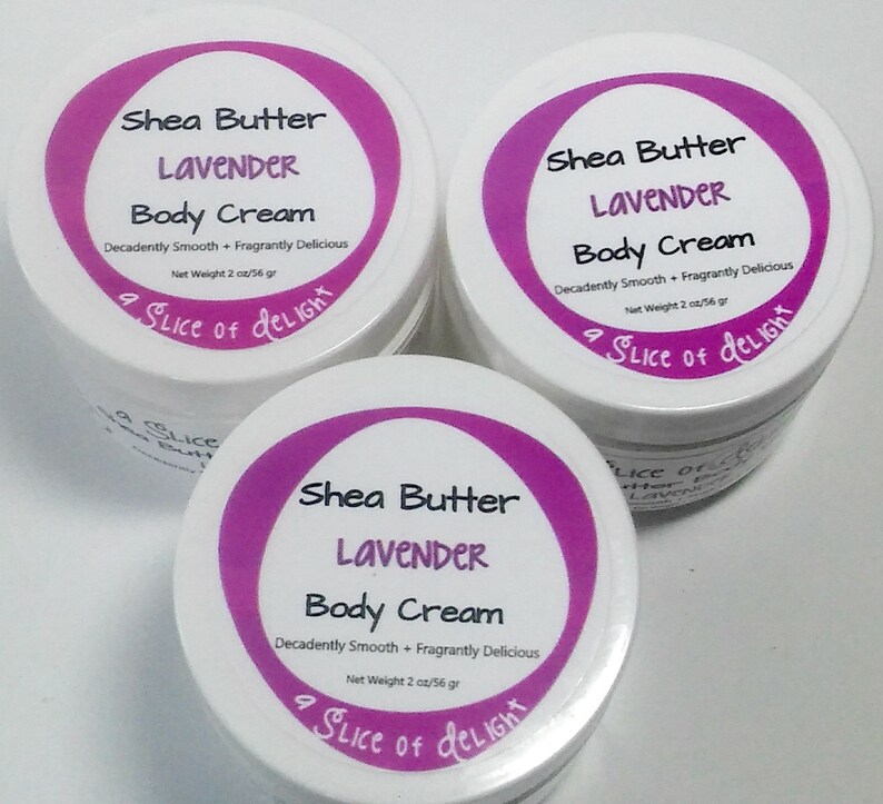 Lavender Shea Butter Body Cream, Lavender Essential Oil , Body Cream, Shea Butter Cream, Moisturizer, Gift for Her image 5