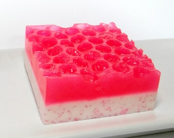 Pink Grapefruit Coconut Soap, Shea Butter Soap, Tropical Soap, Fruit Soap, Citrus Soap, Glycerin Soap, Coconut Soap, Grapefruit Soap