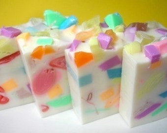 Birthday Cake Soap, Confetti Soap,  Birthday Soap, Soap for Kids, Dessert Soap, Party Favor Soap, Childrens Soap, Teen soap, Cake Soap