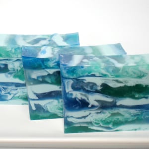 Ocean Mist Soap, Ocean Soap, Glycerin Soap, Shea Butter and Olive Oil Soap, Floral scented, Beach Soap,Nautical Soap, Sea Soap image 1