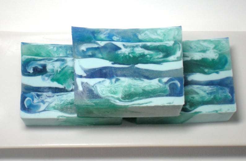 Ocean Mist Soap, Ocean Soap, Glycerin Soap, Shea Butter and Olive Oil Soap, Floral scented, Beach Soap,Nautical Soap, Sea Soap image 4