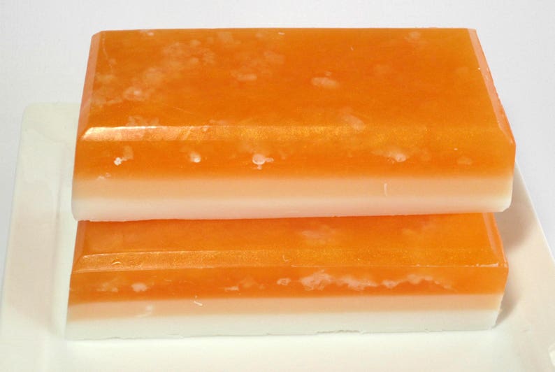 Apricot Freesia Soap, Salt Bar Soap, Exfoliating Soap, Fruit Soap, Floral Soap, Glycerin Soap, Easter soap, Mothers Day soap, Apricot Soap image 3