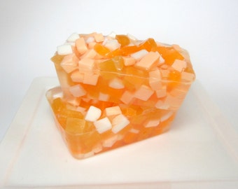 Orange Soap, Orange Peel Soap, Olive Oil Soap, Glycerin Soap, Fruit Soap, Fall Soap,  Citrus Soap, Bar Soap, Artisan Soap