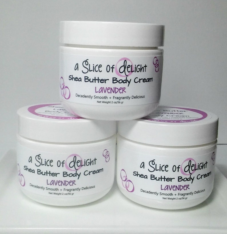 Lavender Shea Butter Body Cream, Lavender Essential Oil , Body Cream, Shea Butter Cream, Moisturizer, Gift for Her image 3