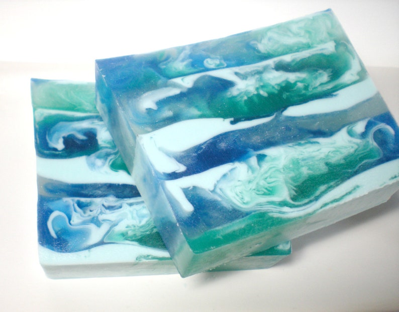 Ocean Mist Soap, Ocean Soap, Glycerin Soap, Shea Butter and Olive Oil Soap, Floral scented, Beach Soap,Nautical Soap, Sea Soap image 3