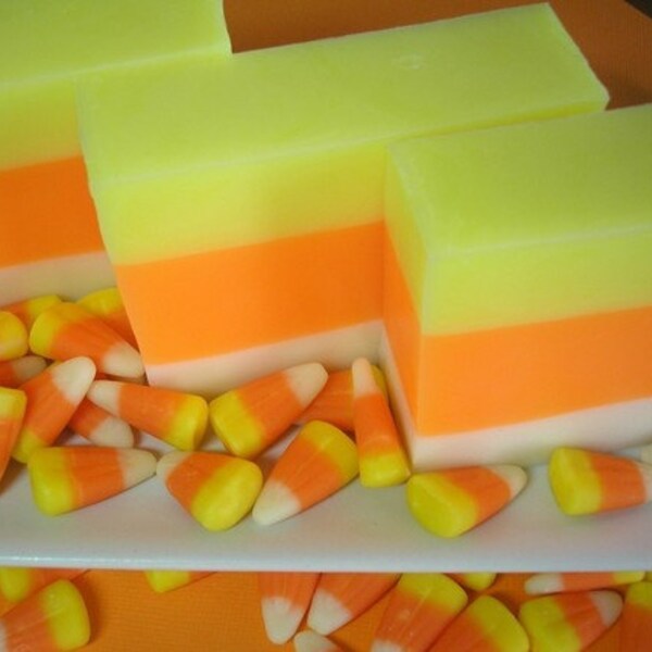 Candy Corn Soap, Soap for Kids, Fall Soap,  Halloween Soap, Holiday Soap, Autumn Soap, Soap for Children, Glycerin Soap