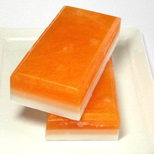 Apricot Freesia Soap, Salt Bar Soap, Exfoliating Soap, Fruit Soap, Floral Soap, Glycerin Soap, Easter soap, Mothers Day soap, Apricot Soap image 2
