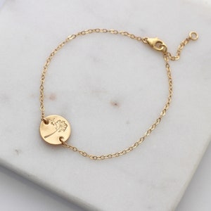 Gold Dandelion bracelet