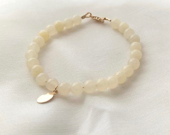 Yellow Jade Beaded bracelet