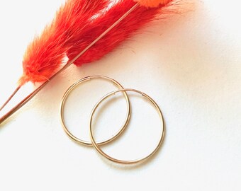 Classic Gold Hoop earrings - endless hoop style
