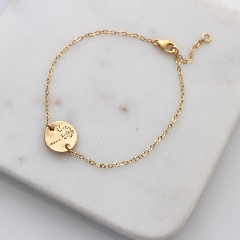 Gold Dandelion bracelet