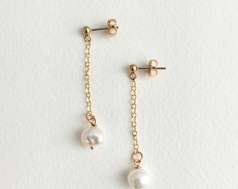 Pearl Chain earrings
