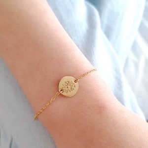 Gold Dandelion bracelet