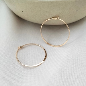 Gold Hammered Hoop earrings