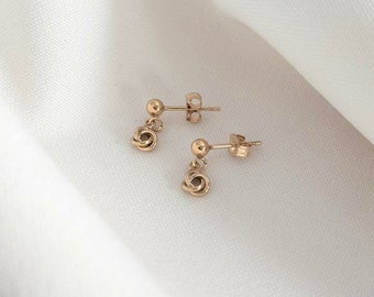 Gold Love Knot earrings