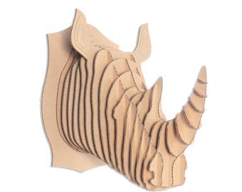 Cardboard Rhino Etsy