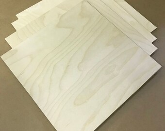 Birch Plywood Squares/Blanks - 12"x6" Pack of 15