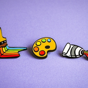 Rainbow Art Pins