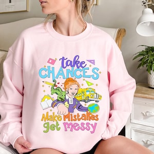 Arriesgarse, cometer errores, ensuciarse, Autobús mágico, Maestra de la Sra. Frizzle, Regreso a clases, Aventura científica, Atuendo para el aula, Maestra