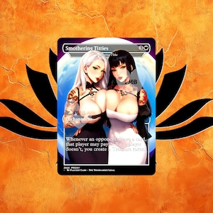 Smothering Tithe/Smothering Titties - Custom MtG Proxy for Commander - Proxies - Waifu - Anime