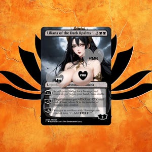Liliana of the Dark Realms 90's Anime Style NSFW - Custom Proxy für Kommandanten - Proxies