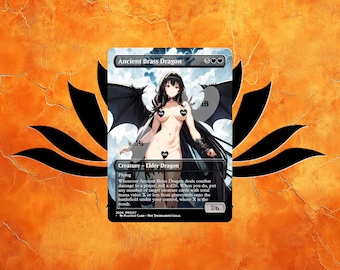 Ancient Brass Dragon Classic Anime Style NSFW - Custom Proxy for Commander - Proxies