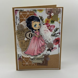 Verjaardagskaart - Happy Birthday - Wenskaart, Tuinieren - lente - Bloemen- Royal - Victoriaans Geïnspireerd- Kaarten - Vintage Geïnspireerd Romantisch