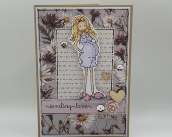 New Baby Card - Pregnancy card - New mum - New mom - Baby shower - Congratulations - New baby - Pregnancy Announcement - Pregnant Woman