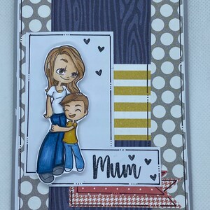 Tarjeta para todas las ocasiones - Mamá - Tarjeta del Día de la Madre - Mamá e hijo