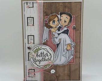 Congratulations Card - Love - Wedding Card - Bride & Groom - Wedding - Congratulation- Marriage Card - Anniversary