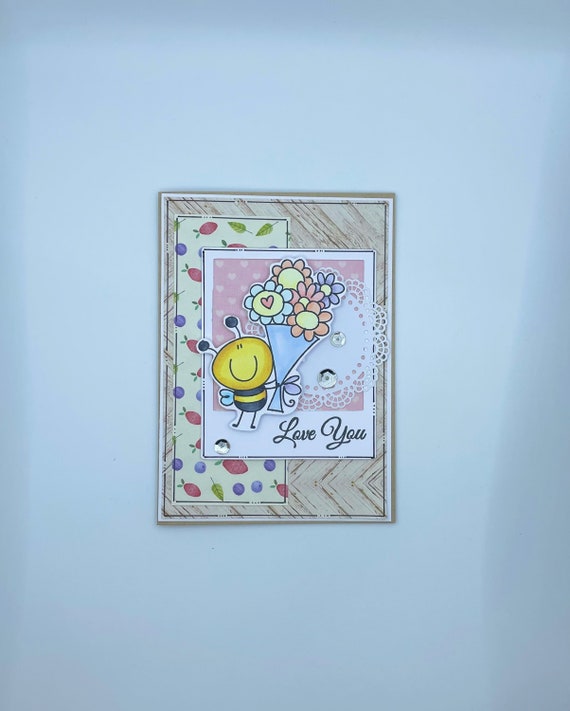 Fairy Fae Greetings Card - Bee Fairy Fae Greetings Card - Bee