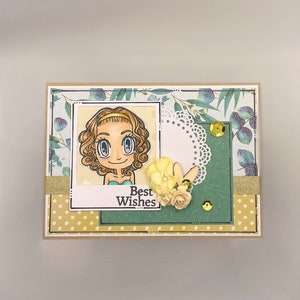 Birthday Card - Tween Girl - Polaroid Frame- Happy Birthday - Greeting Card - Customisable Age - Teen Birthday Tween Birthday Photo Frame