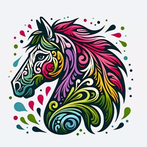 Horse Clip Art | Horse Digital Graphic | Instant Download
