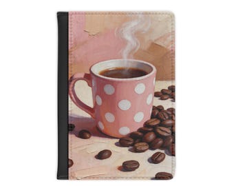 Portapasaportes, funda para pasaporte Coffee Break
