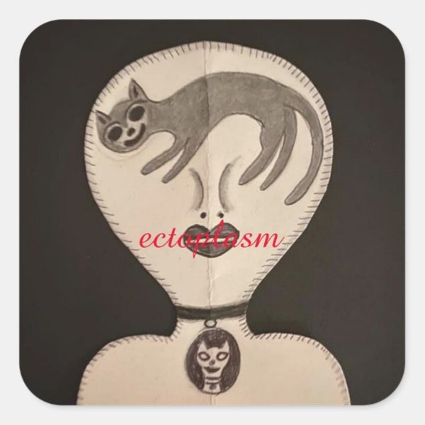 Ectoplasm cat sticker set