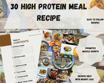 30 High-Protein Meal Recipes Ebook (Digital Download)